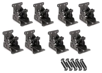 Image de Support pivotant extensible avec verrouillage - Supports pliables pour pieds de table, lits, meubles - Lot de 8