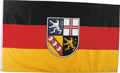 Produktbild von MFH Fahne 90 x 150 cm - Saarland - schwarz/rot/gelb
