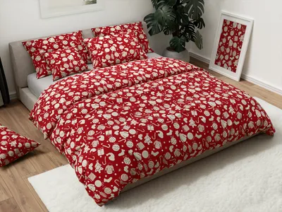 Obrázok produktu pre Bavlnené obliečky CRIMSON červené Rozmer obliečky: 70 x 90 cm | 140 x 200 cm