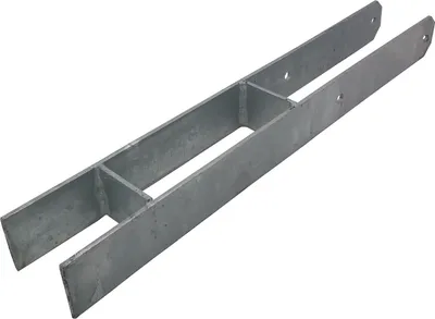 Produktbild von 6 Stück H-Anker Pfostenträger feuerverzinkt 71 mm x 600 mm H-Träger Pfostenanker
