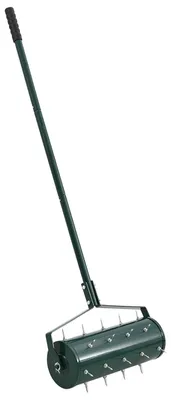 Immagine prodotto di vidaXL Arieggiatore per prato con rulli e punte di arieggiatura, da trainare, verde