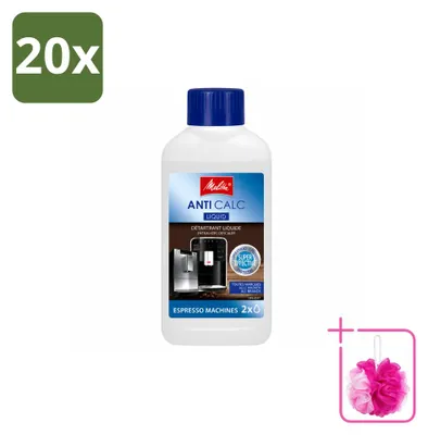Produktbild von 20 x Melitta Flüssig-Entkalker für Kaffeevollautomaten - 250 ml - Sparpackung - 20 Stücke