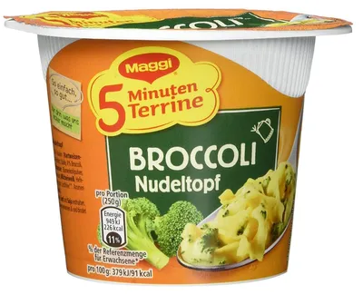Immagine prodotto di Maggi 5 Minute Terrina di spaghetti ai broccoli Vaschetta di spaghetti alle verdure 51g