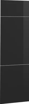 Produktbild von Küchenfront Vicco R-Line Schwarz Hochglanz 59.6 x 196 cm Möbelfront für den Kühlumbauschrank, Model 40910