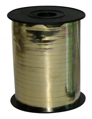 Zdjęcie produktu dla Wstążka Do Balonów Złota 230Mx5Mm
