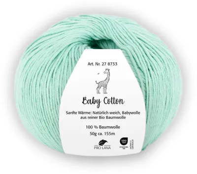 Produktbild von Pro Lana BABY Baumwolle 50 g 100 % Baumwolle Babywolle speichelecht 155 m Farbe 070 - reseda