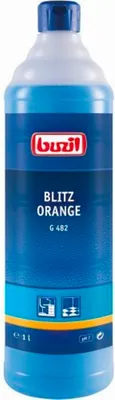 Produktbild von Buzil BLITZ ORANGE G482 1 Liter - Neutraler Allesreiniger mit frischem Orangenduft