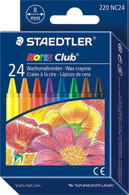 Immagine prodotto di 12 confezioni da 24 pastelli a cera STAEDTLER 220 NC24 da 8 mm