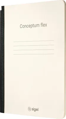 Produktbild von Sigel CF201, Einfarbig, Beige, Schwarz, A5, 92 Blätter, Matt, 80 g/m²