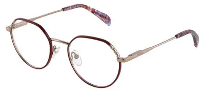 Zdjęcie produktu dla Okulary Tous Brille damskie, geometryczny kształt, błyszczący, czerwony, model VTO451