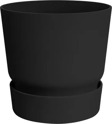 Image de Pot Elho Greenville Noir D.25cm Design élégant, Durable Et Recyclé - Elho