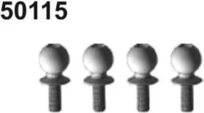 Produktbild von Amewi 50115 Kugelkopfschrauben 10mm 4 Stück