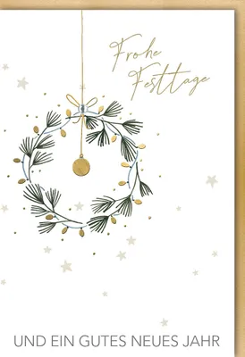 Produktbild von Weihnachten - Glückwunschkarte im Format 11,5 x 17 cm mit Umschlag