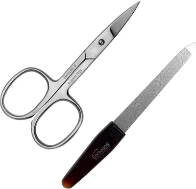 Produktbild von Set - Nagelschere - Edelstahl + Saphirnagelfeile 10 cm aus Solingen