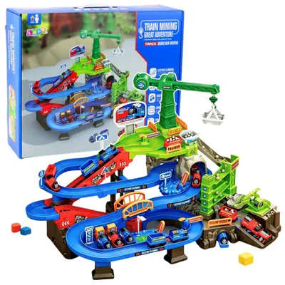 Produktbild von Interaktives Set: Eisenbahnstrecke für den Bergbau, Güterzüge, Minengleise