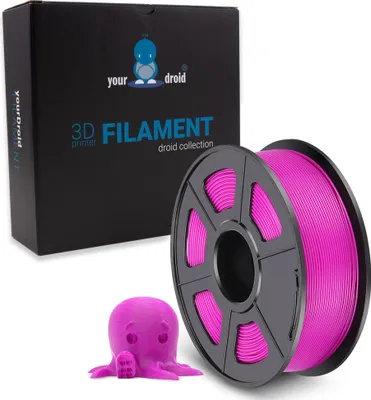 Produktbild von yourDroid PLA Filament Fuchsia (Magenta) 1.75mm 1kg