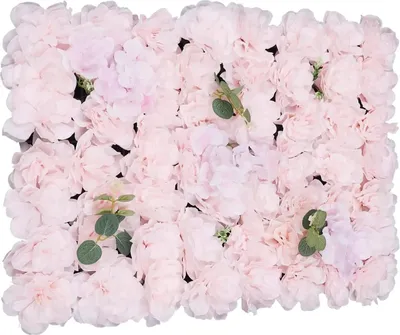 Immagine prodotto di Pannello decorativo a parete con fiori artificiali - Tappeto a parete con fiori in schiuma - 40x60 cm - Decorazione per sfondo di matrimonio - Decorazione per interni - rosa