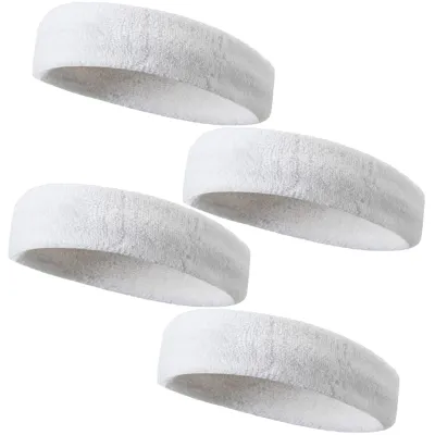 Image de 4 pièces de bandeaux de soudure pour femmes, bandeaux pour hommes (blanc)