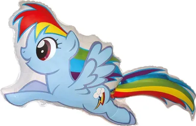 Zdjęcie produktu dla #BFK Balon foliowy 24" FX - Kucyki My Little Pony: Rainbow Dash, niepakowany