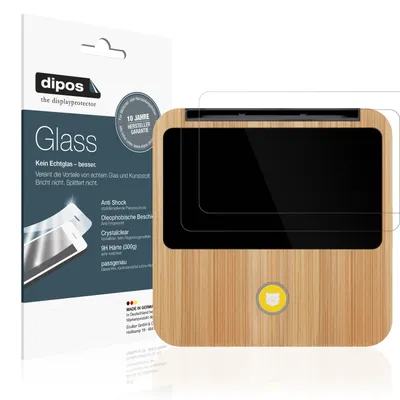 Produktbild von 2x Schutzfolie für Tigerbox Touch / Touch Plus - Anti-Shock 9H Folie dipos Glass Kunststoffglas