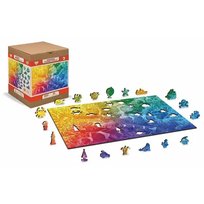 Produktbild von WOODEN CITY Holzpuzzle Tropische Fische 2in1, 400 Teile ECO