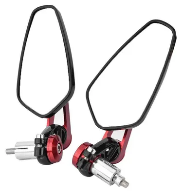 Produktbild von Lenkerendenspiegel E- Aluminiumlegierung Rot 360° verstellbar 22mm Lenker