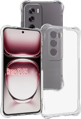 Immagine prodotto di Custodia per Oppo Reno12 Custodia morbida e trasparente per telefoni cellulari con angoli rinforzati, copertura protettiva per paraurti