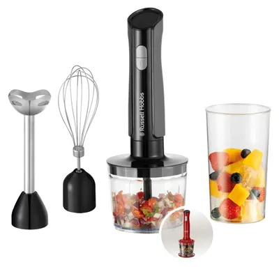 Produktbild von Russell Hobbs Stabmixer, 3-in-1, 500 Watt, Anthrazit, BPA-frei