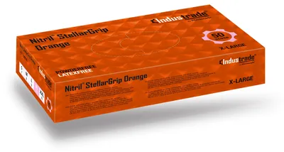 Produktbild von Einmalhandschuh - 1 Packung á 50 Stück - orange, Größe: XL
