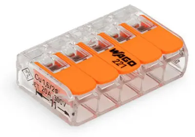 Zdjęcie produktu dla Wago 221-415, 29,9 mm, 18,6 mm, 8,3 mm, 450 V