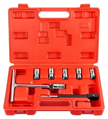 Imagen del producto de Kit de herramientas para la limpieza de inyectores diésel, corte preciso, construcción duradera, 8 piezas