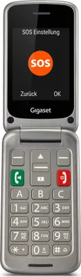 Zdjęcie produktu dla Gigaset GL590, Clamshell, Dual SIM, 7,11 cm (2.8"), 0,3 MP, 800 mAh, Srebrny