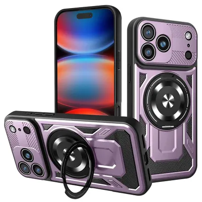 Zdjęcie produktu dla Techsuit - Wytrzymałe etui RuggedCam do iPhone 17 Pro Max - fioletowe