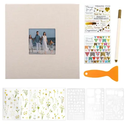 Produktbild von Fotoalbum Set von 14 Teilen mit Kreativen Stickern und Seiten
