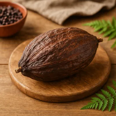 Produktbild von Getrocknete Kakaoschote Natur Braun 10–15 cm Deko Frucht DIY Schule Basteln