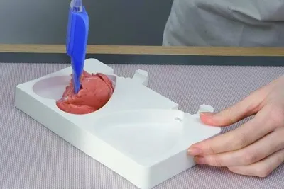 Produktbild von Silikonform für Eis am Stiel – 2 Herzstücke