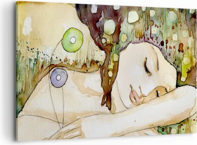 Produktbild von Bild auf Leinwand - Leinwandbild - Frau modern - 120x80cm - Wand Bild - Wanddeko - Wandbilder - Leinwanddruck - Bilder - Kunstdruck - Wanddekoration - Leinwand bilder - Wandkunst - AA120x80-3553