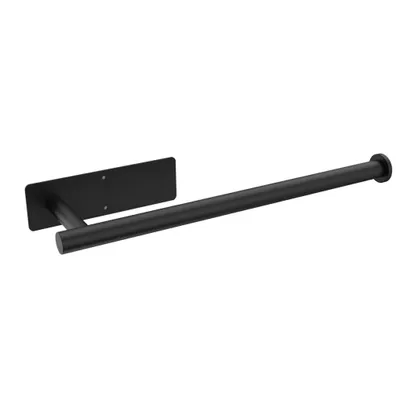 Produktbild von Küchenrollenhalter Selbstklebend aus Edelstahl Schwarz ohne Bohren