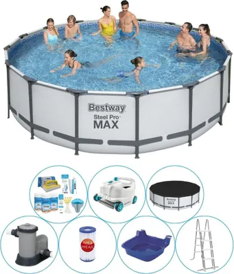 Obrázok produktu pre Bazén Super ponuka - Bestway Steel Pro MAX 488x122 cm Beef