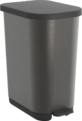 Produktbild von Rotho Abfalleimer 35 L RIBO - Treteimer Geruchsdicht - Abfallbehälter 40,0 x 28,5 x 51,3 cm - Mülleimer mit Softclose - Tretabfalleimer