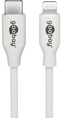 Zdjęcie produktu dla Goobay 39446, 1 m, Lightning, USB C, Męska, Męska, Biały