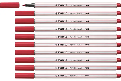 Produktbild von STABILO Premium-Filzstift mit Pinselspitze für variable Strichstärken - Pen 68 brush -…