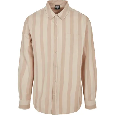 Productafbeelding van Herenshirt Urban Classics gestreept, kleur: unionbeige/softseagrass - maat: M