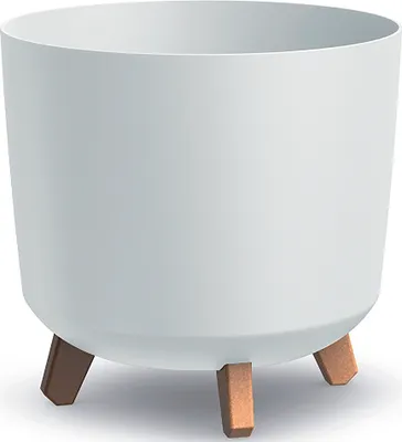 Produktbild von NABBI Kunststoff-Pflanzgefäß auf Beinen DGTL300L 29,8 cm - weiß