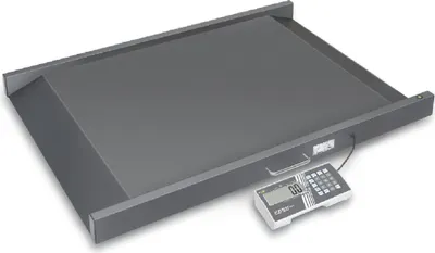 Produktbild von KERN & SOHN Rollstuhlwaage, 300 kg, Schwarz, 740 mm, 901 mm