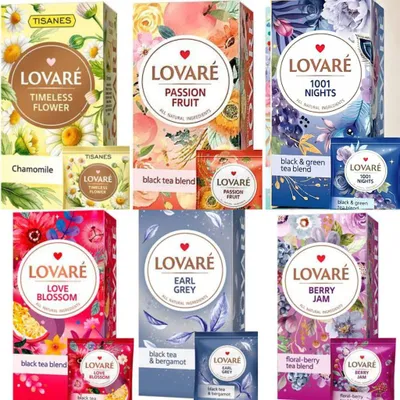 Produktbild von Lovare Tee -Set aus 6 Sorten in Beutel