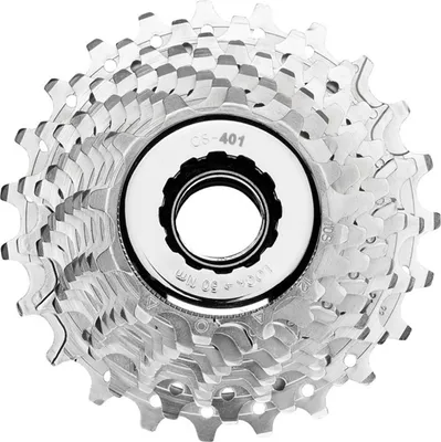 Immagine prodotto di Cassetta pignoni Campagnolo CS9-CEX43 'Centaur', 10 velocità, 14-23 denti, con ghiera, argento