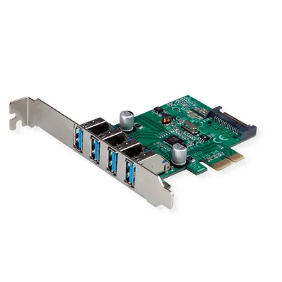Imagen del producto de Tarjeta PCI-Express de alta calidad, con 4 puertos USB 3.2 Gen 1