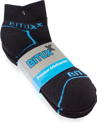 Produktbild von Bituxx 1 Paar Quaters Freizeit & Arbeitssocken Schwarz 47-50 MS-18296