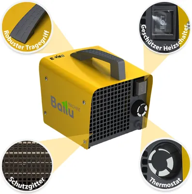 Obrázek produktu pro Ballu Elektrický ohřívač s ventilátorem Varianta BKX-3 / 2000Watt